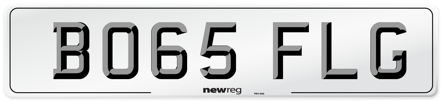 BO65 FLG Number Plate from New Reg